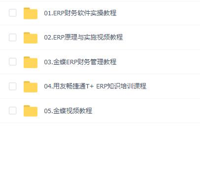 金蝶用友财务ERP系统教程
